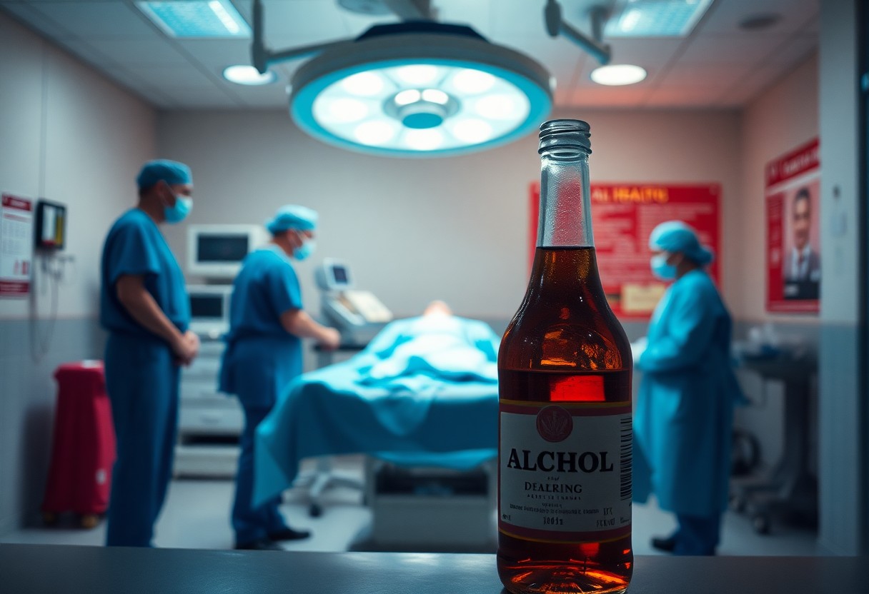 Alkohol und Operation: Warum der Konsum vor und nach dem Eingriff gesundheitliche Risiken birgt